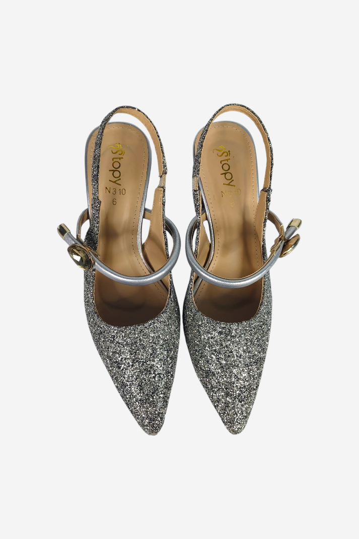 Formal Court Shoes Glitter K309