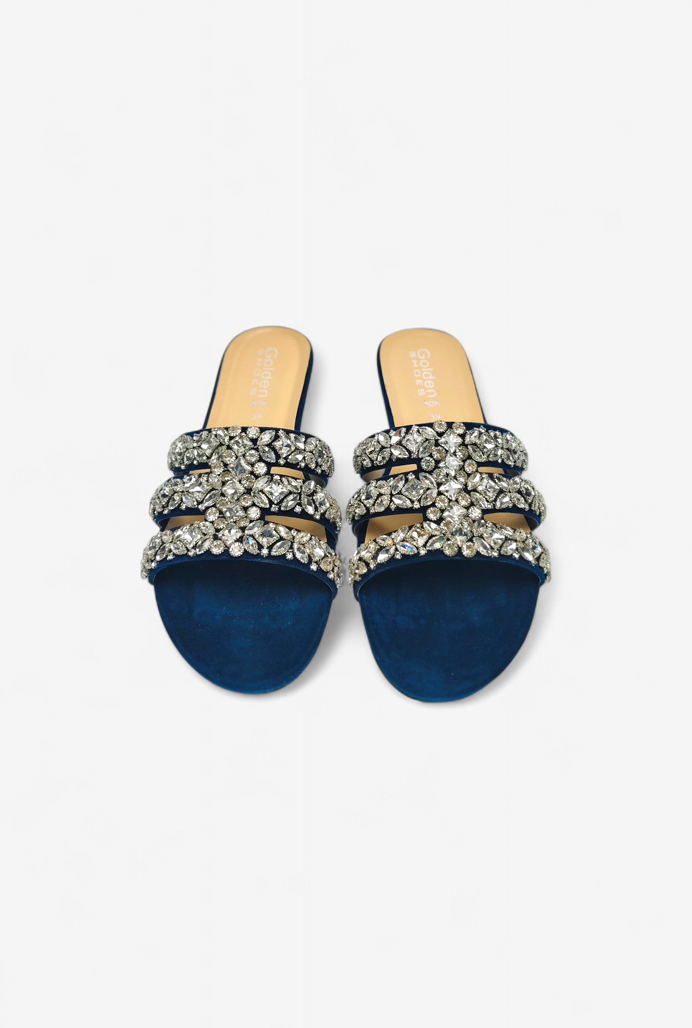 Jeweled Velvet Slide K806